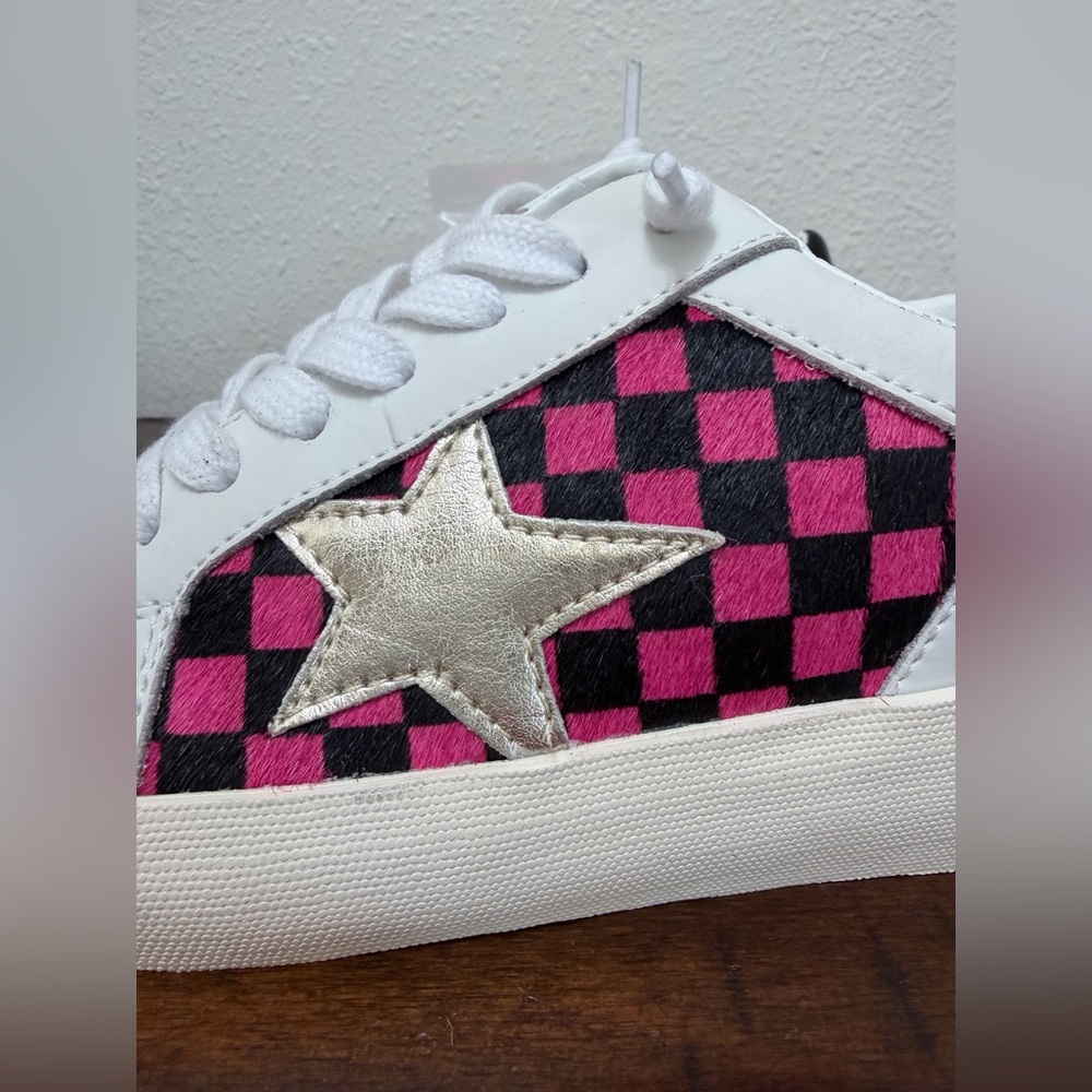 Vintage Havana Nicolette Women’s Checkered Metallic Slip-On Sneakers – Size 7 - Picture 3 of 14